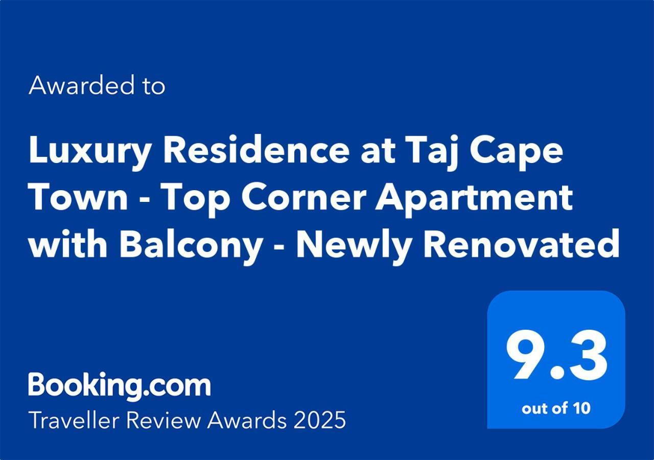 Luxury Residence At Taj Cape Town - Top Corner Apartment With Balcony - Newly Renovated 외부 사진